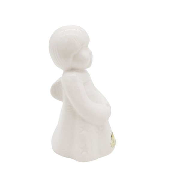 Vintage 6" White Bone China Light Angel Christmas Décor *No light kit - Picture 2 of 9